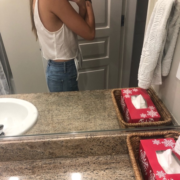 Free people silky tie front cami - Picture 2 of 3